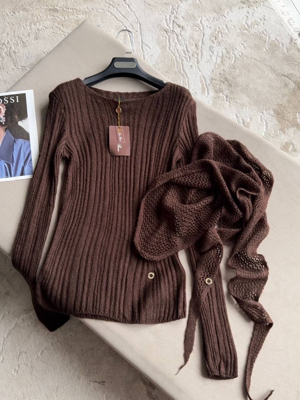 женская кофта,свитер,вязаные свитера,кофта коричневая,джемпер