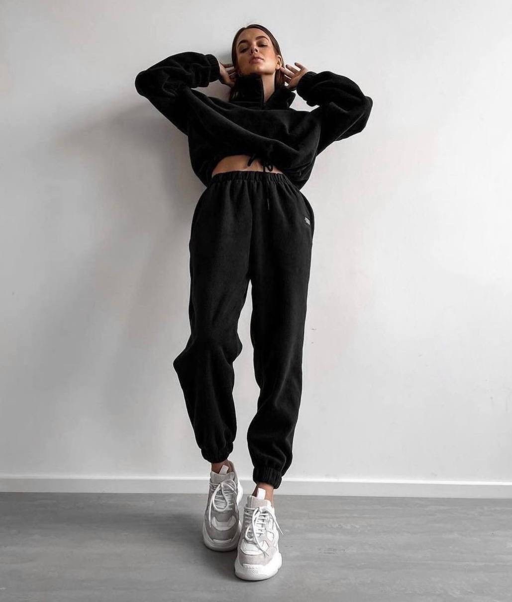 спортивные костюмы женские,свитшот и джоггеры,cпортивный костюм женский на флисе,костюм на флисе,женский костюм на флисе