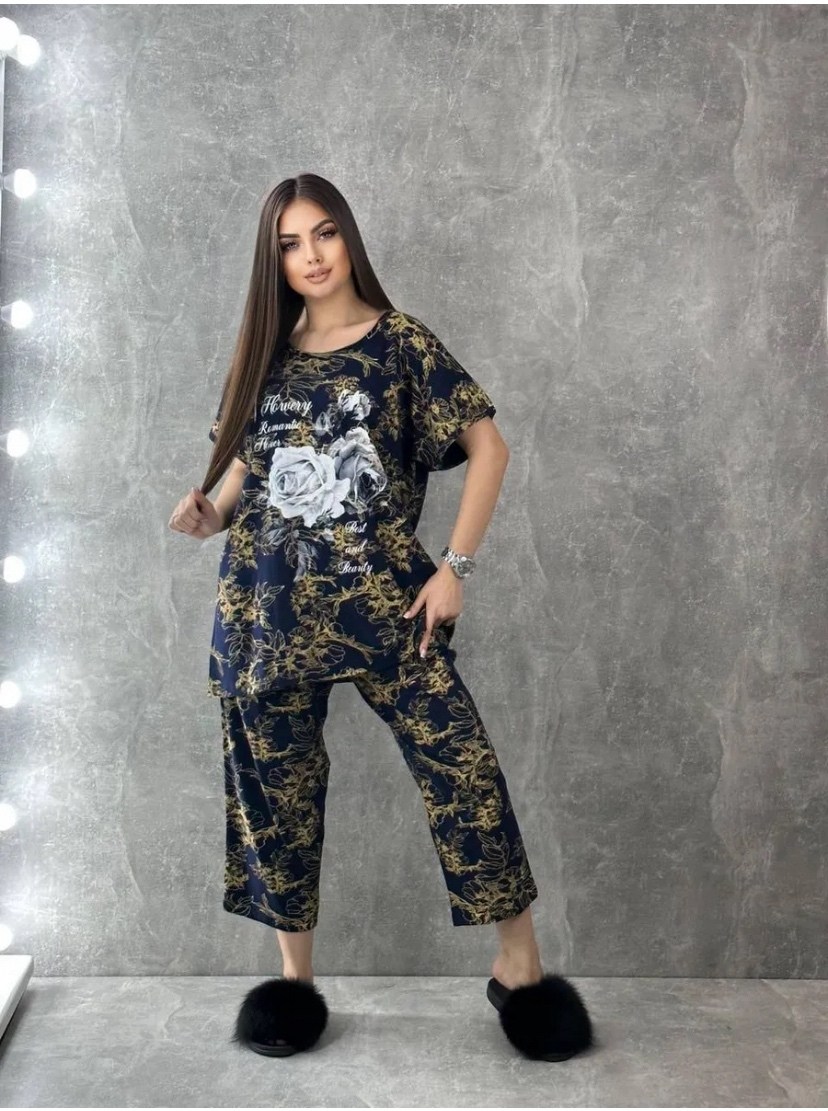 пижама женская с бриджами,пижама женская,пижама с бриджами,пижама с бриджами домашний,женская пижама с бриджами больших размеров