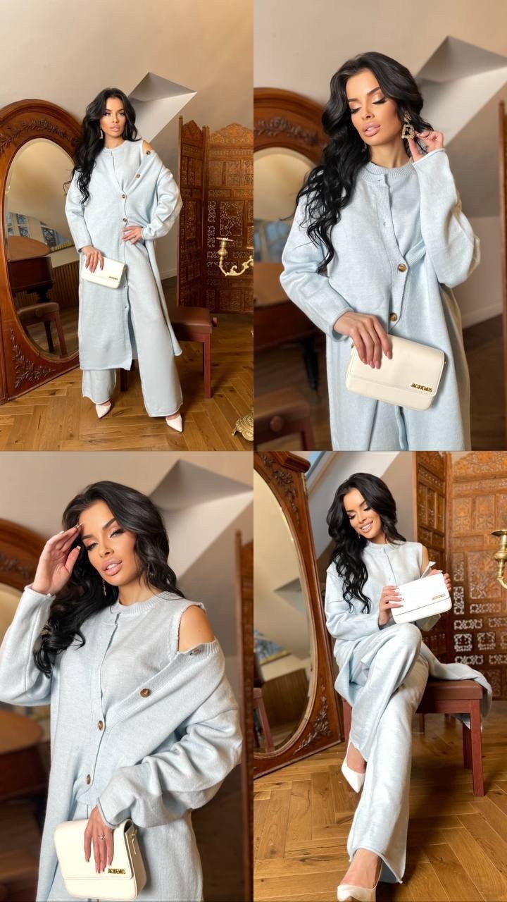 трикотажные костюмы,костюм с кардиганом,вязаные костюмы,трикотажный костюм тройка,костюм тройка