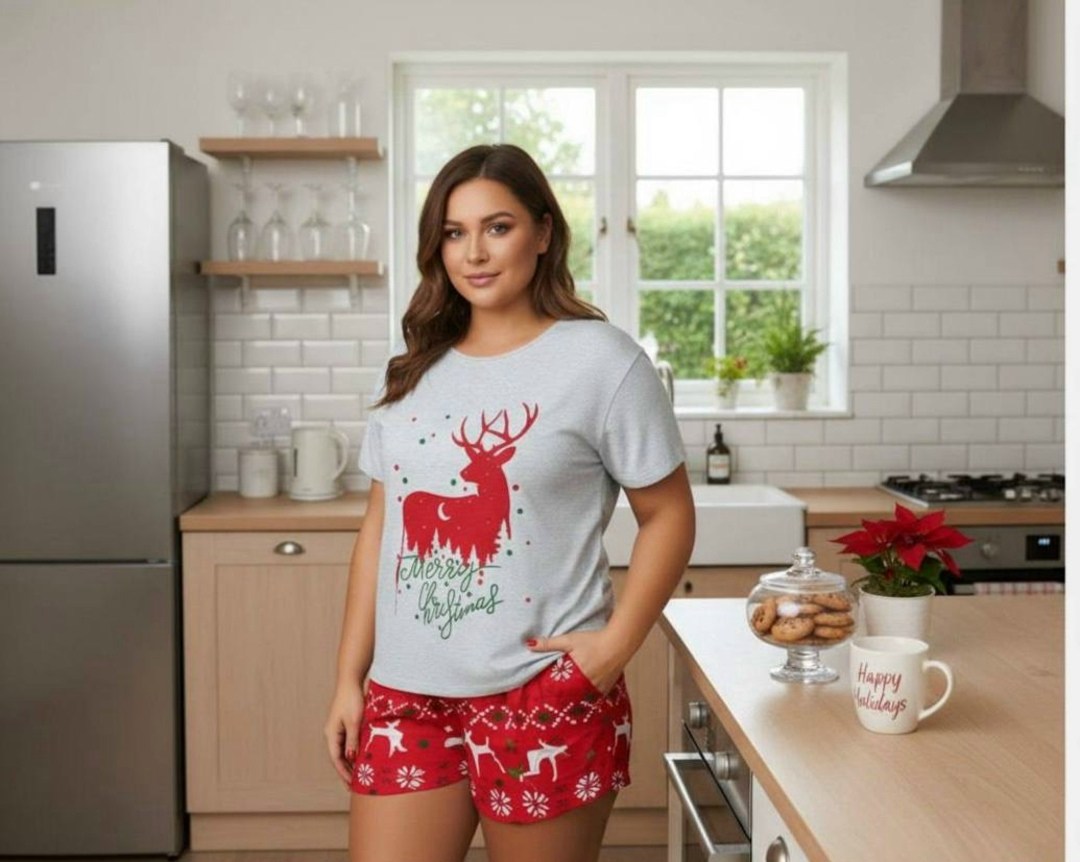 пижама женская,новогодняя пижама женская,новогодние пижамы,пижама женская с шортам,комплект пижама
