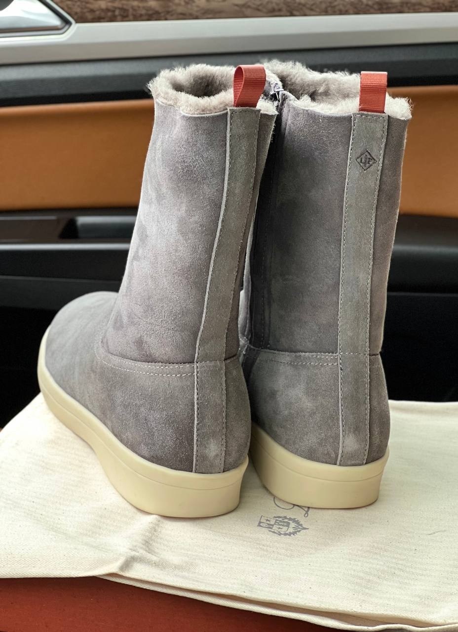 ,ботинки loro piana,замшевые ботинки,замшевые сапоги,зимние сапоги