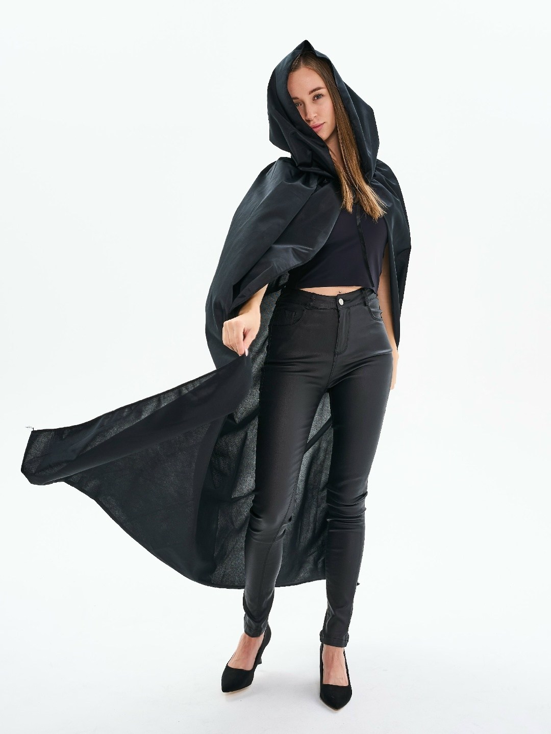 плащ дождевик,дождевик длинный женский с капюшоном,накидка с капюшоном,накидка,плащ с капюшоном