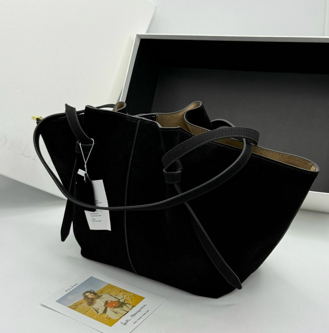 сумка polene,замшевая сумка,polene сумка на плечо,сумка,женская сумка