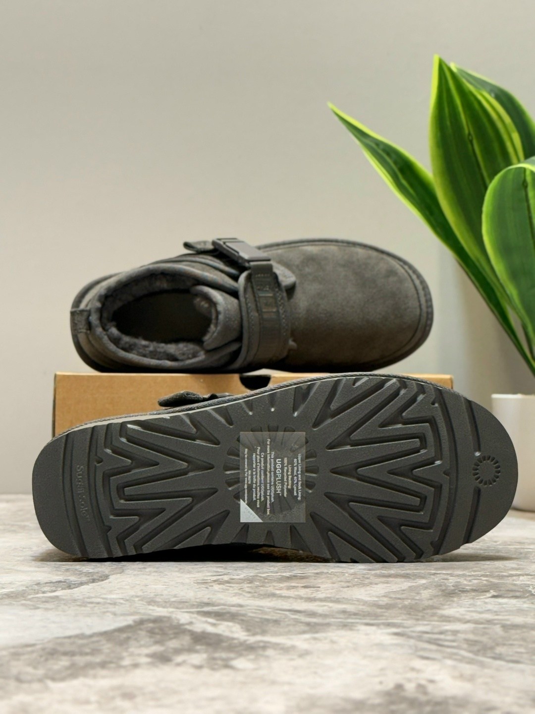 ugg neumel snapback grey,,угги мужские,ботинки мужские ugg,ugg mens neumel snapback grey