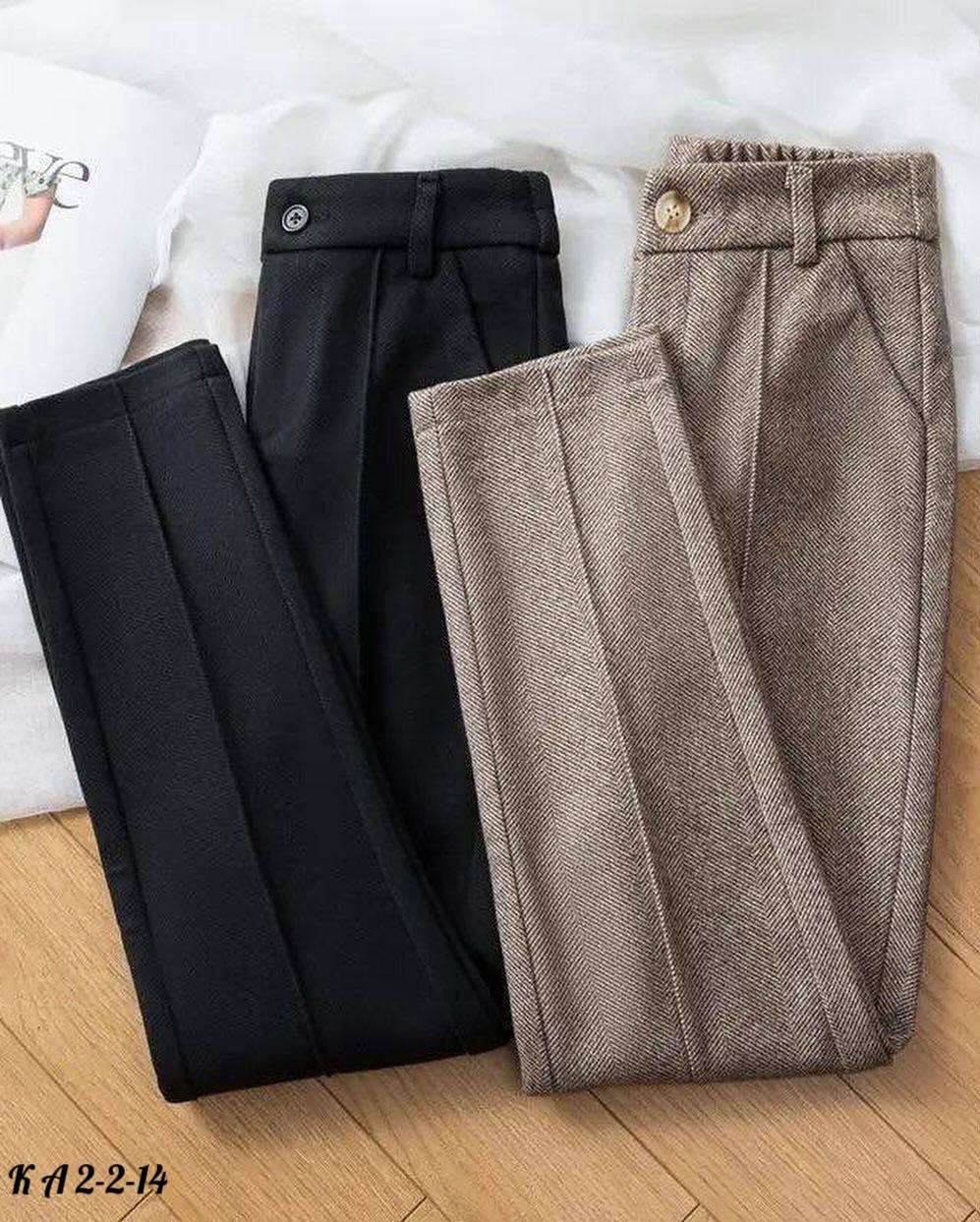 женские шерстяные брюки,шерстяные брюки,теплые брюки,повседневные брюки,брюки свободные