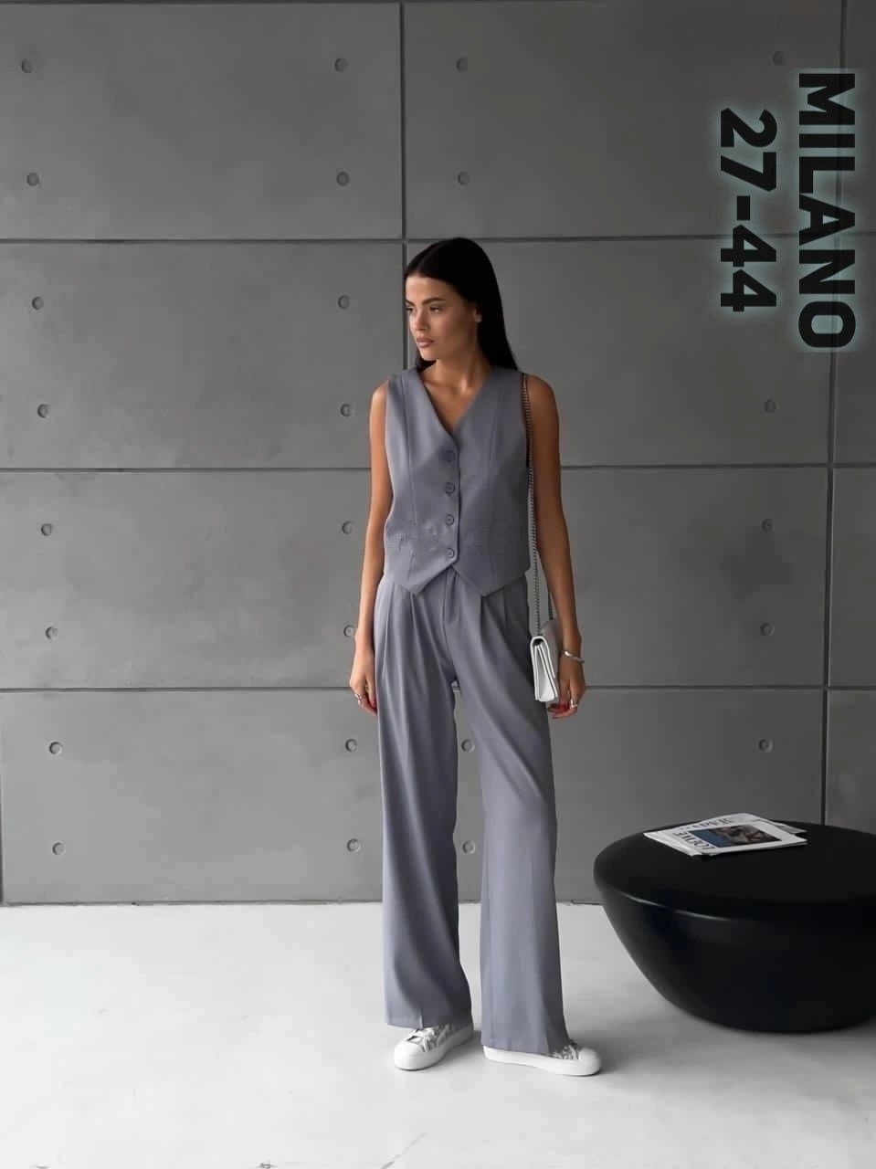 костюм двойка с жилетом и брюками палаццо,костюмы брючные,брючный костюм женский с жилеткой,брючный костюм женский,костюм с брюками