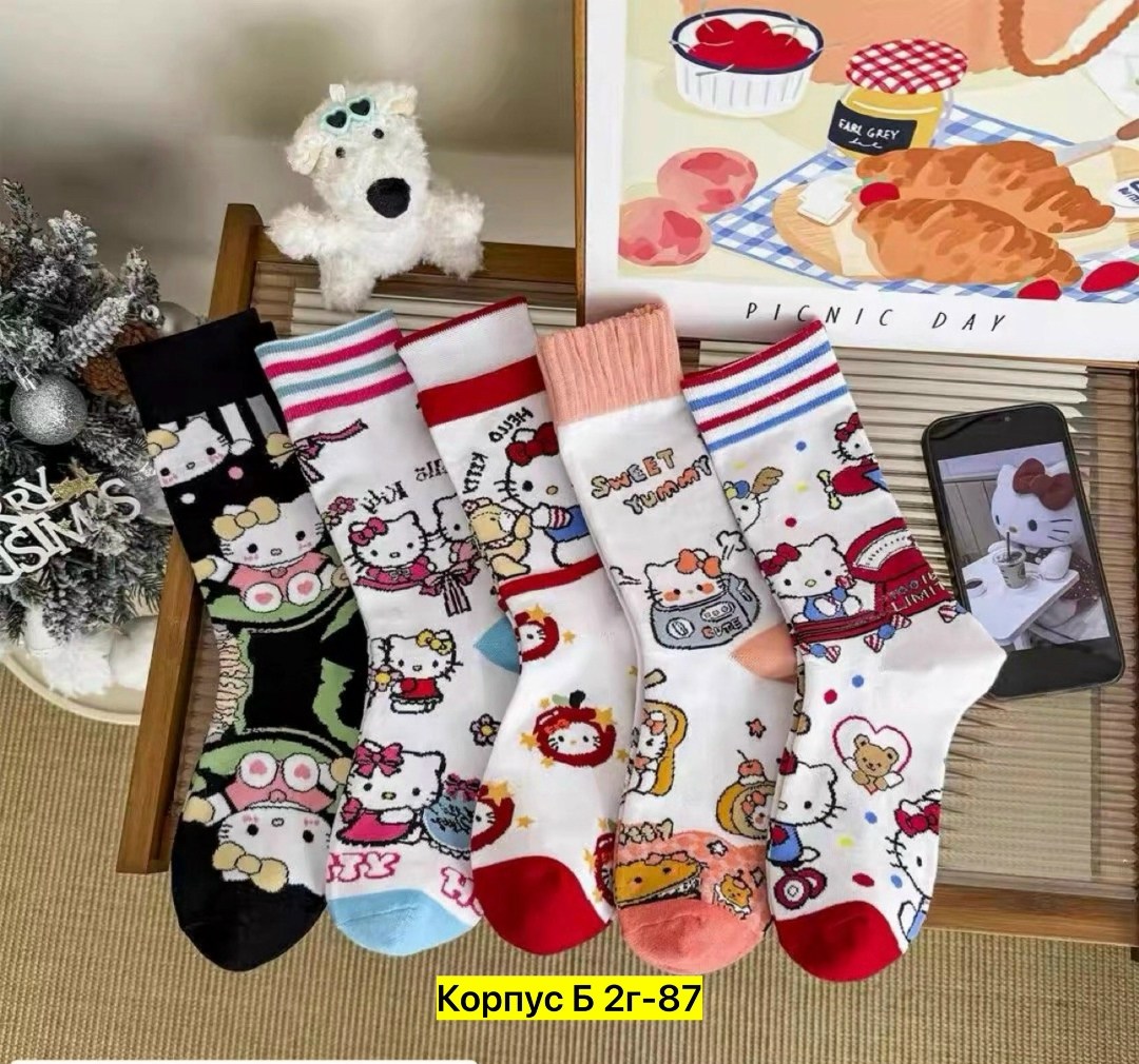 носки хелло китти женские,носки женские,милые носки,носки хелло китти,носки с хеллоу китти