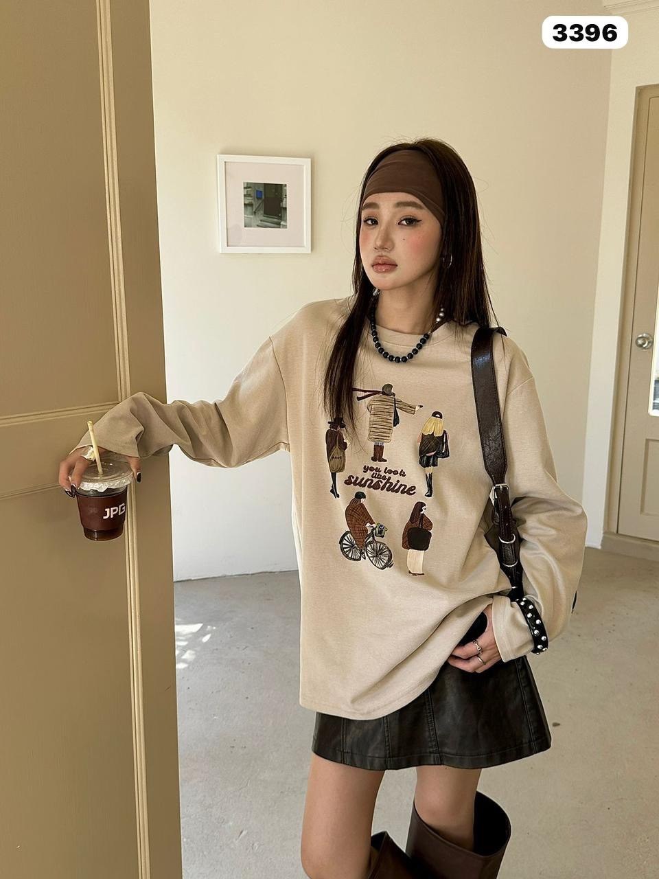 повседневный свитшот,футболка оверсайз женская корея,корейская мода,женская футболка с длинными рукавами,одежда в корейском стиле
