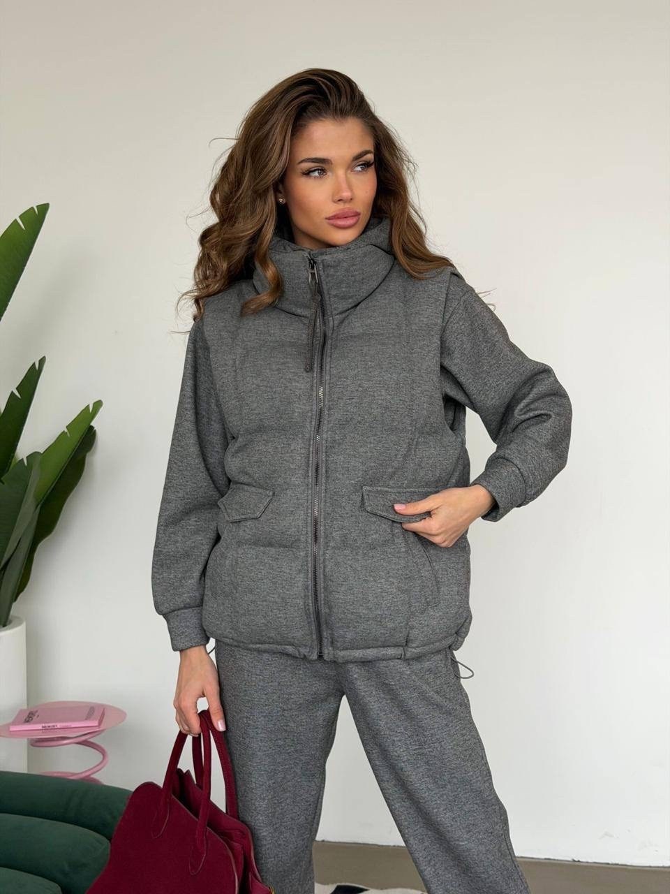 стильные костюмы,костюм тройка с курткой,костюм на флисе,костюм тройка женский,костюм теплый на флисе