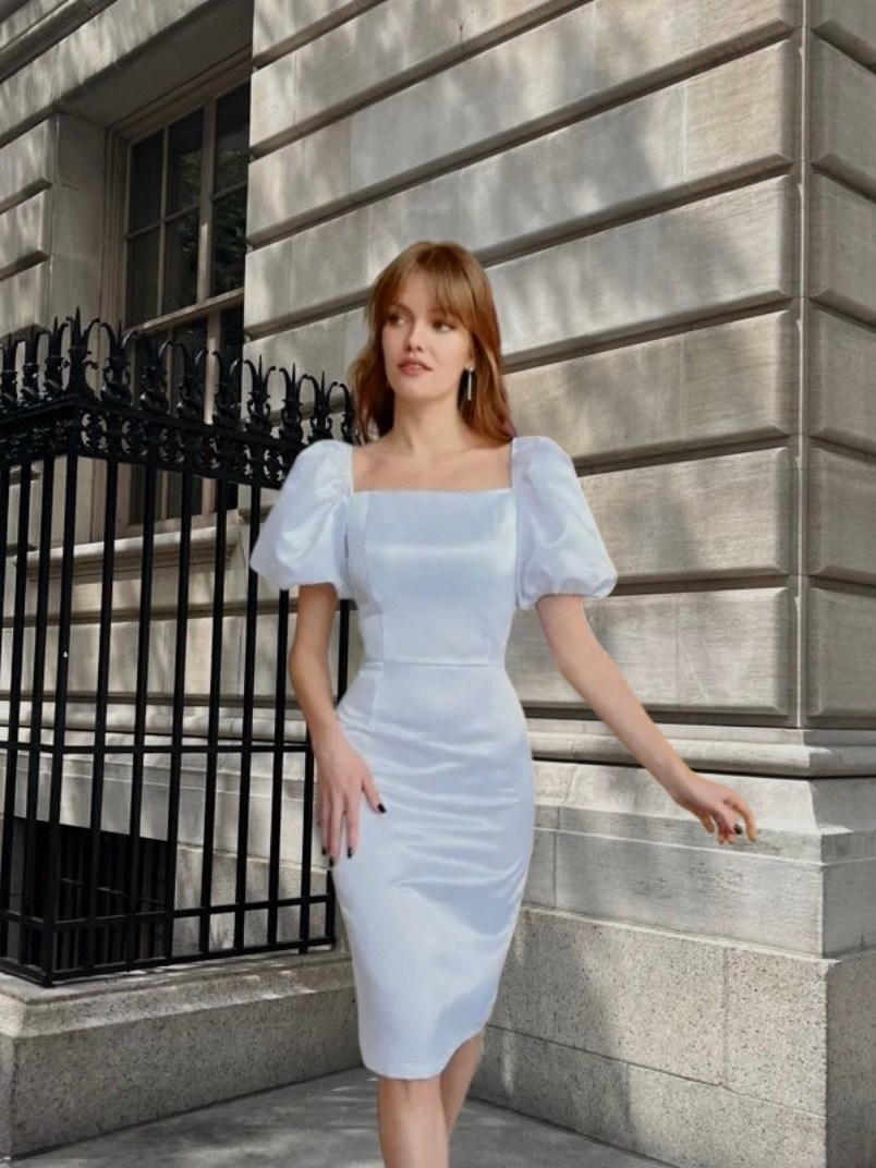 платье атласное,платье,стильное платье,платье женская,вечернее платье