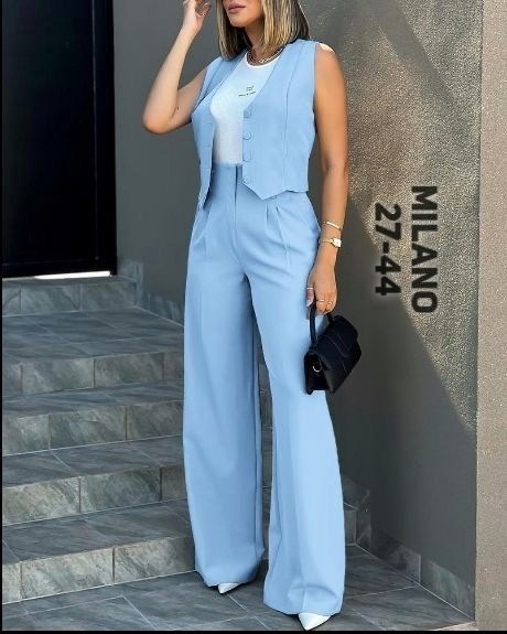 костюм двойка с жилетом и брюками палаццо,костюмы брючные,брючный костюм женский с жилеткой,брючный костюм женский,костюм с брюками