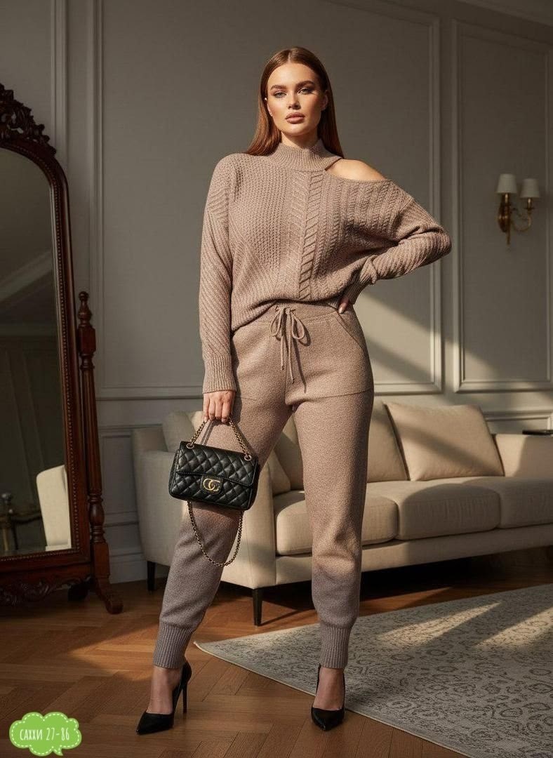 вязаные костюмы,костюм трикотажный,вязаные костюмы женские,костюм вязаный теплый,вязаный брючный костюм