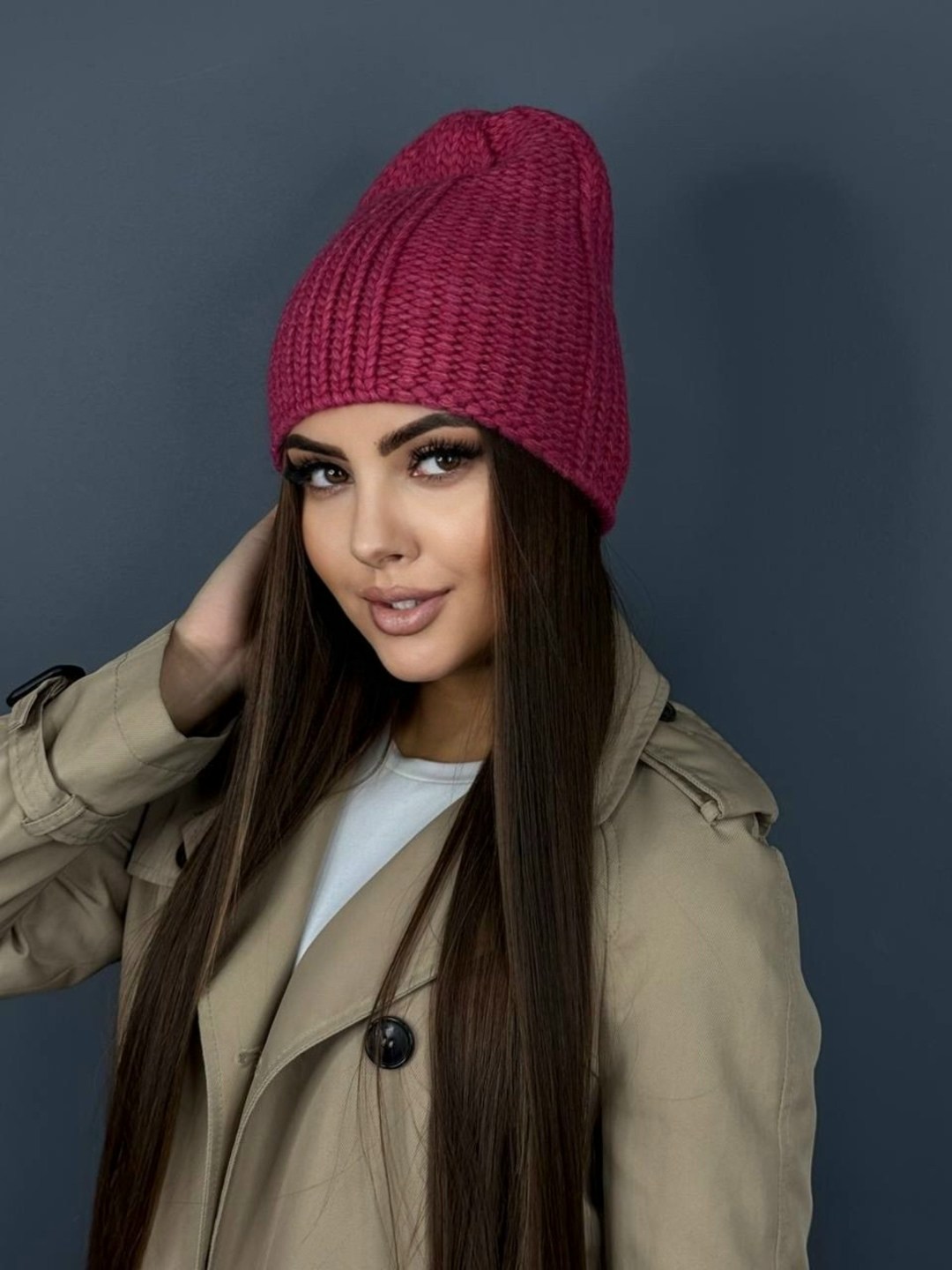 шапка женская бини,шапка бини,женская шапка,женская вязаная шапка,шапка бини зимняя