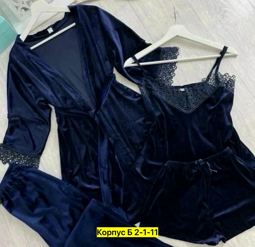 пижама комплект,пижама комплект женская,пижама велюр,пижама домашний одежда,пижама 4 в 1 женская велюровая