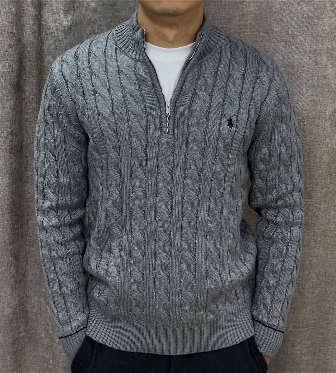 свитер ральф лорен мужской,ralph lauren sweater,серый джемпер,свитера мужская,кофта мужская