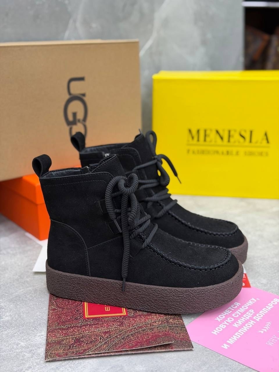 ,замшевые ботинки,ботинки модные, женская,повседневная