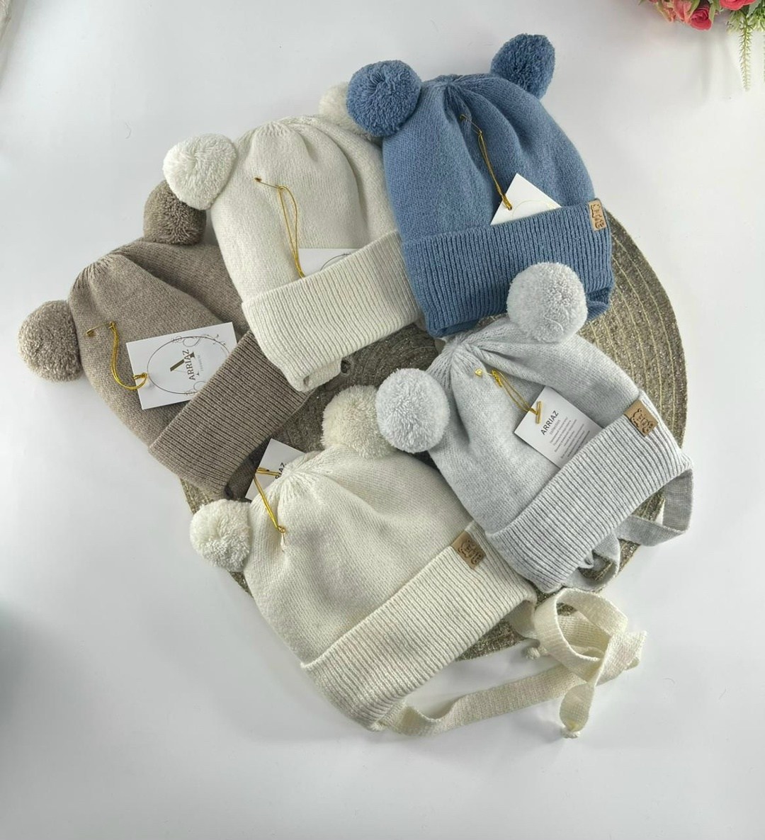 детская шапка,шапка для новорожденного,комплект шапки,детская шапочка,шапка вязаная