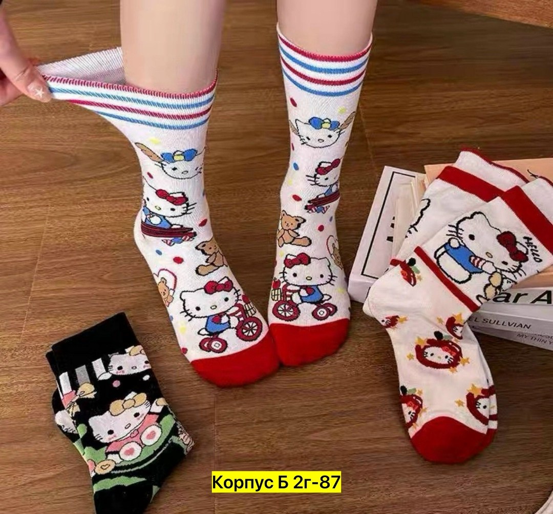 носки хелло китти женские,носки женские,милые носки,носки хелло китти,носки с хеллоу китти