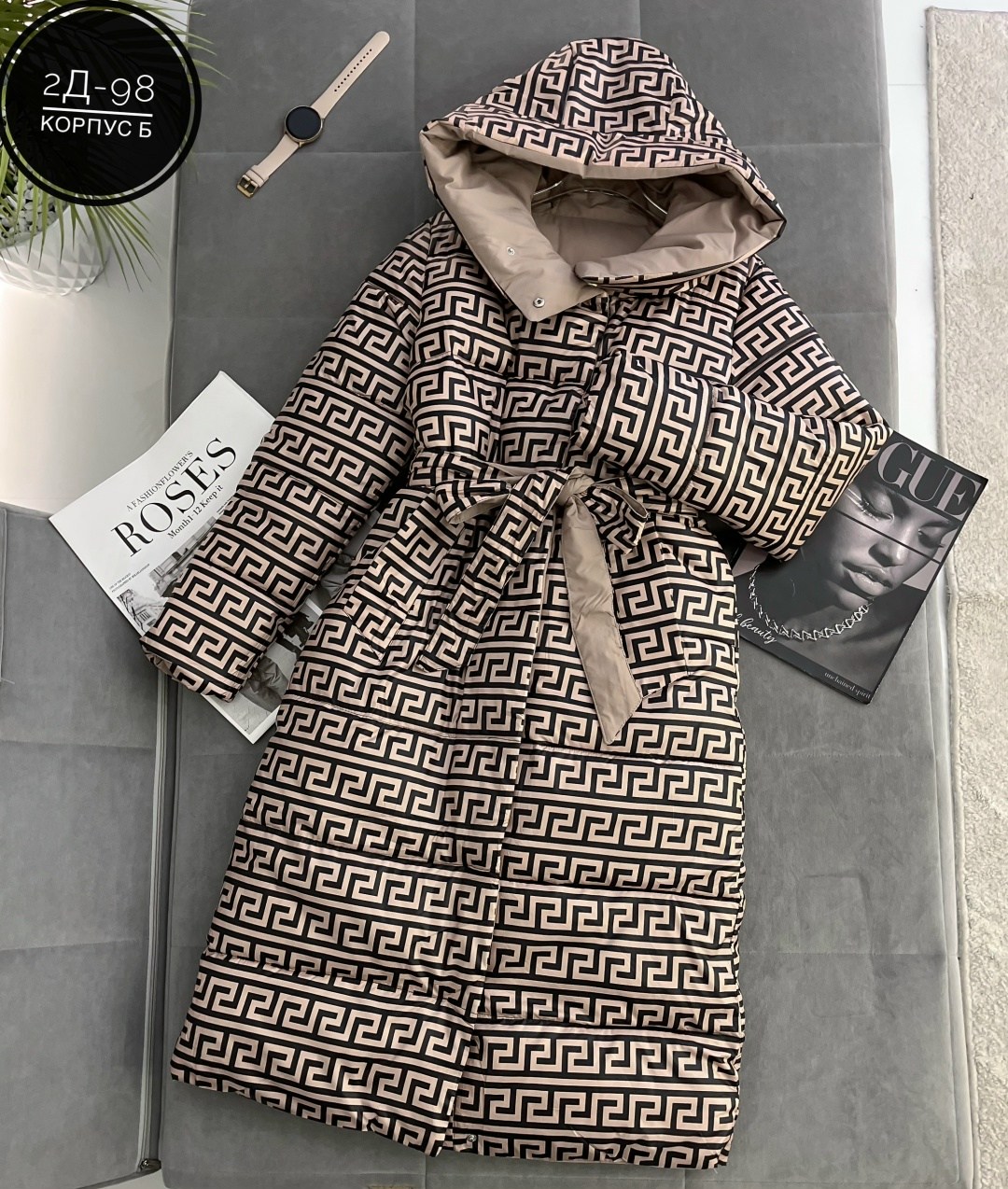 двусторонний пуховик,комбинированное пальто,пуховик fendi,пуховики женские,стильная куртка