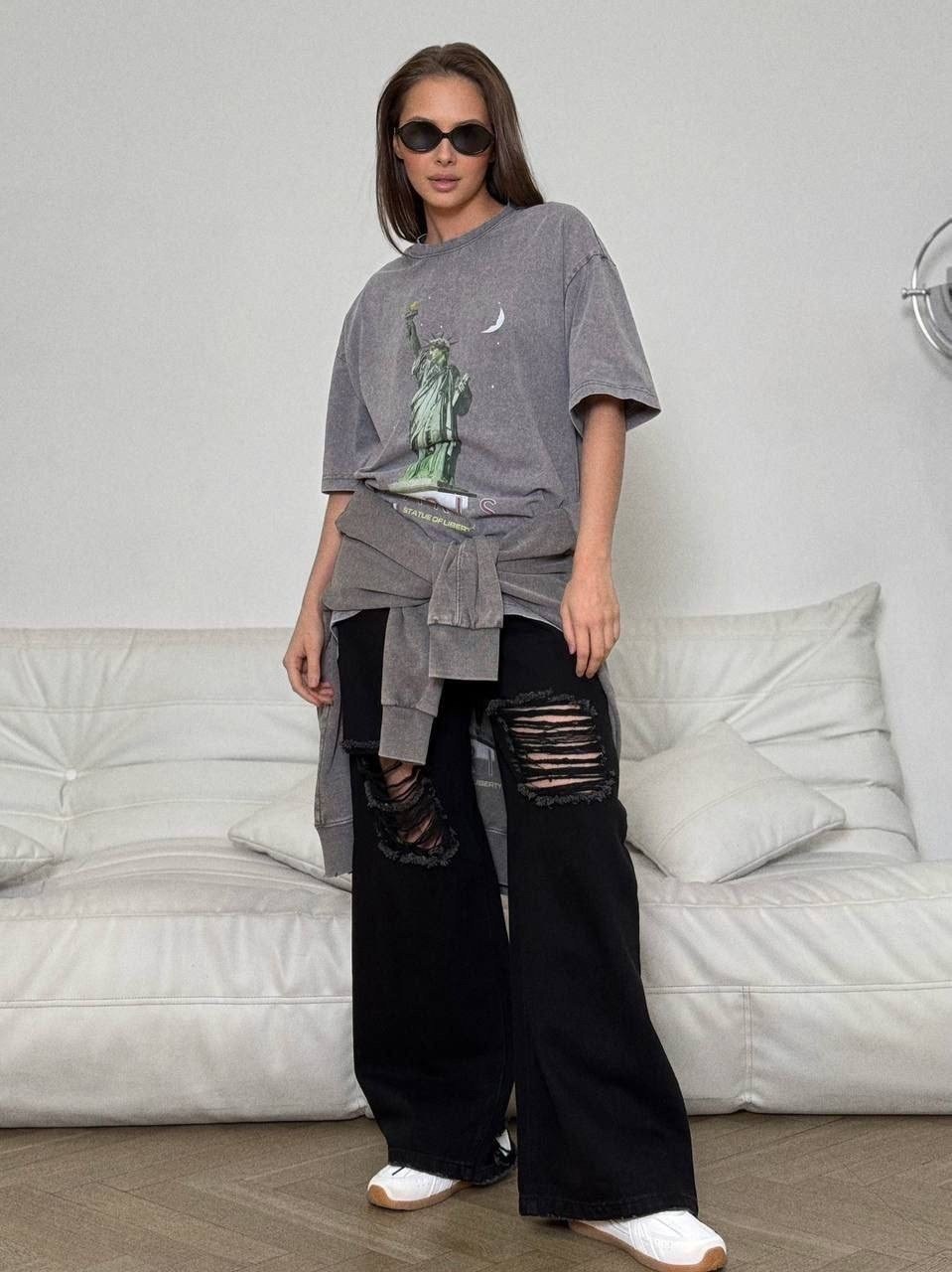 футболка оверсайз,футболка женская оверсайз,футболка оверсайз с принтом удлиненная варенка,футболка оверсайз варенка,футболка варенка оверсайз с принтом