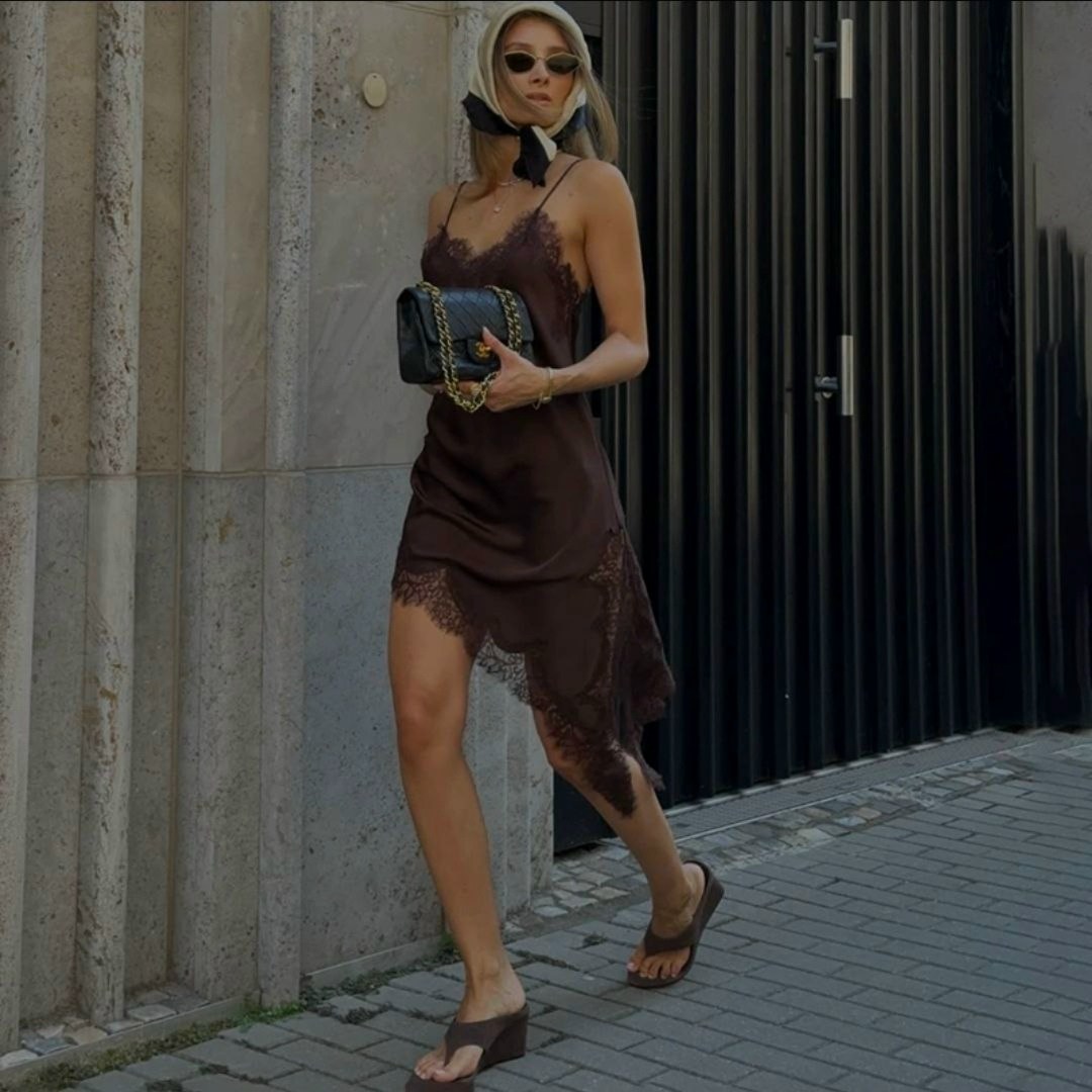 модное платье,шелковое платье комбинация,платье в бельевом стиле,модные сарафаны,стильное платье