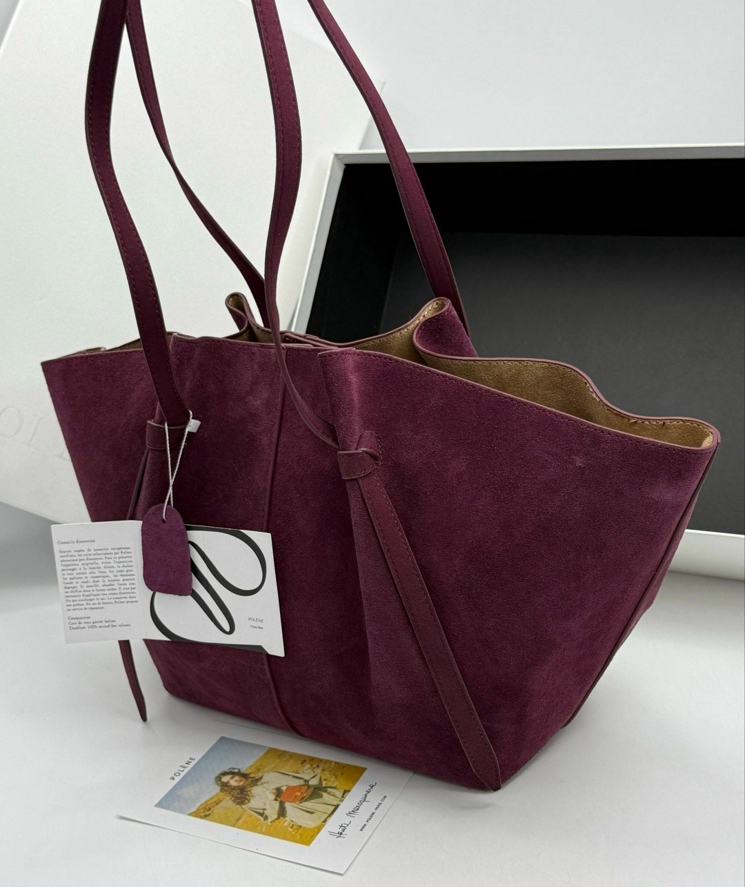 сумка polene,замшевая сумка,polene сумка на плечо,сумка,женская сумка