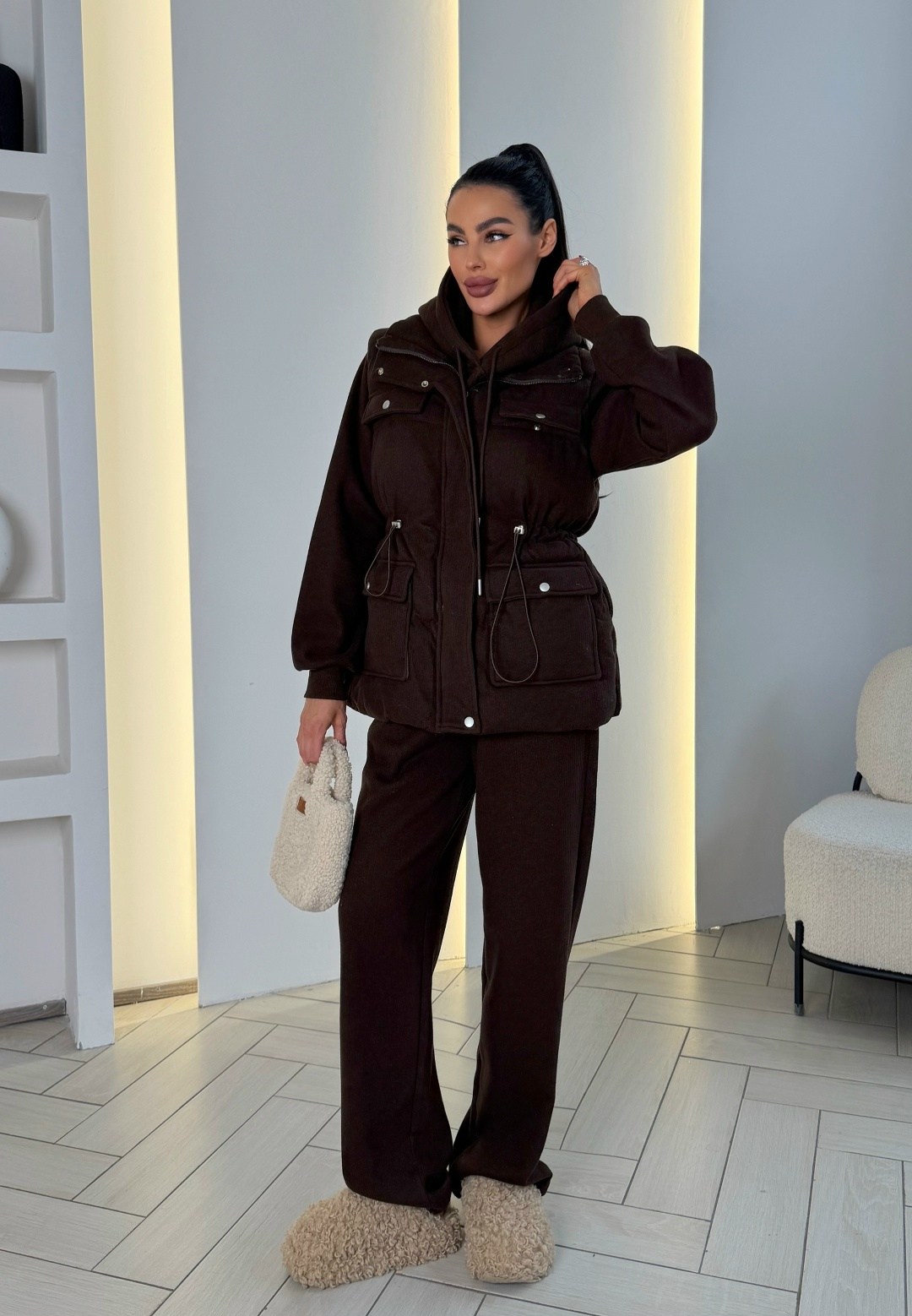 костюм женский на флисе,костюм на флисе,стильные костюмы,теплый костюм,костюм тройка с курткой