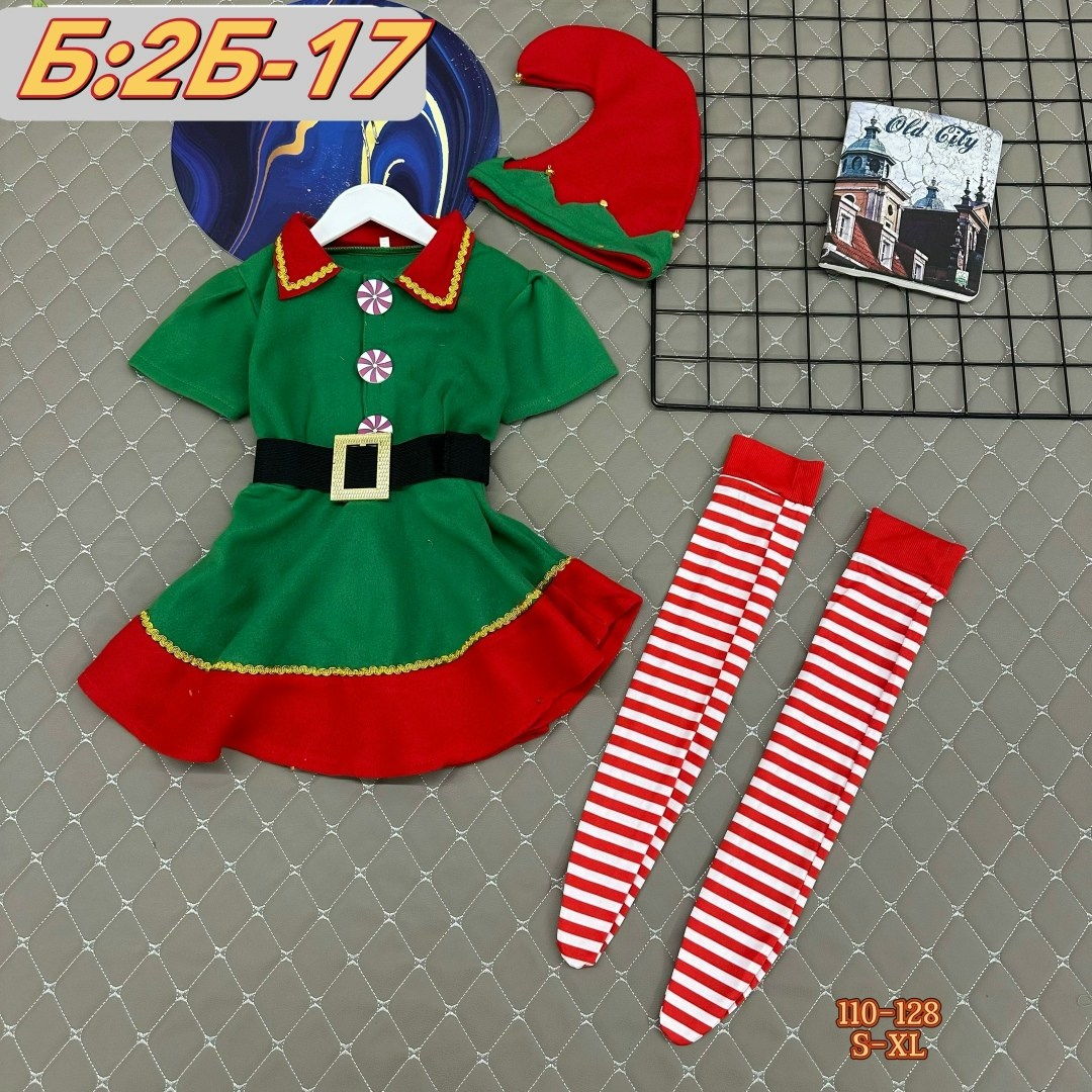 костюм эльфа для девочки,костюм эльфа санты для девочки,костюм новогоднего эльфа,костюм эльфа для девочки 140-145см,эльф костюм