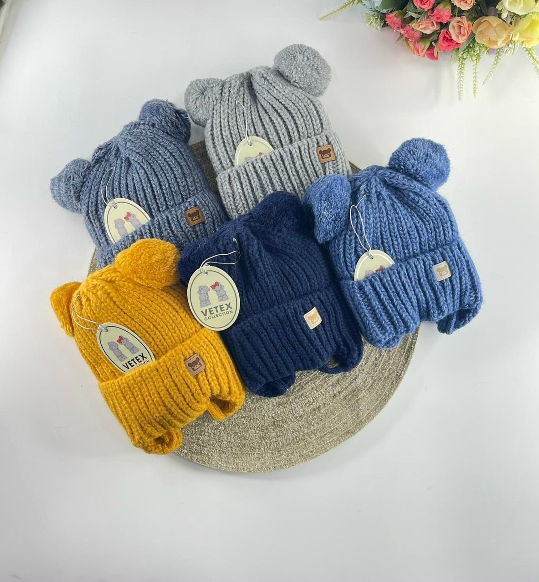 детская шапка,шапка для новорожденного,комплект шапки,детская шапочка,шапка вязаная