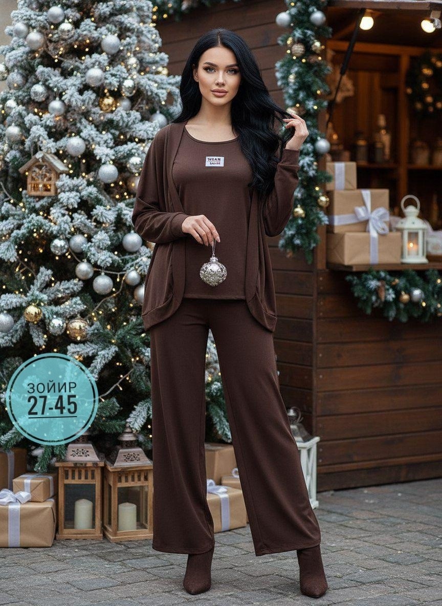 трикотажные костюмы,костюм с брюками,женский костюм тройка,костюм тройка,брючный трикотажный костюм