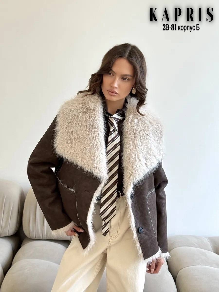 женская дубленка,дубленка искусственная emberens,дубленка укороченная,стильная дубленка,дубленка зимняя кожаная