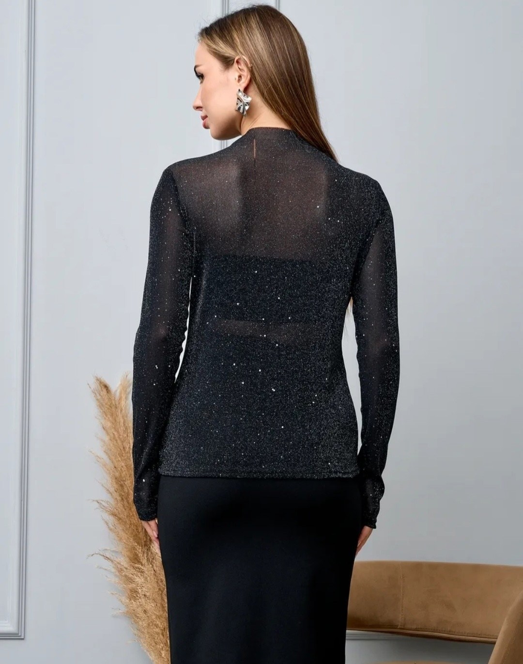 водолазка сетка с люрексом,блестящая кофта,нарядная кофта,кофта со стразами,водолазка из сетки