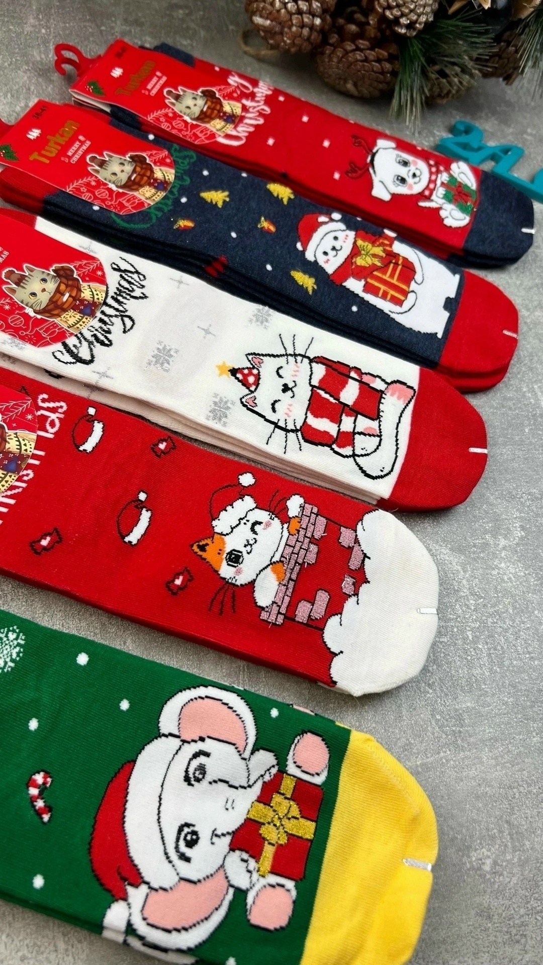 носки женские новогодние,носки новогодние,набор новогодние носки,носки подарочные новогодние,носки новогодние 10 пар
