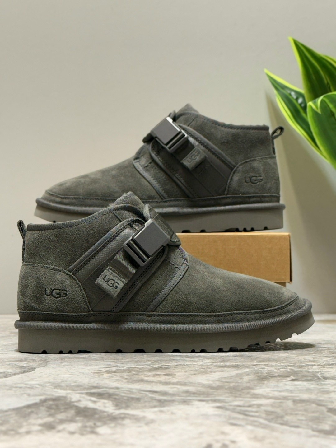 ugg neumel snapback grey,,угги мужские,ботинки мужские ugg,ugg mens neumel snapback grey
