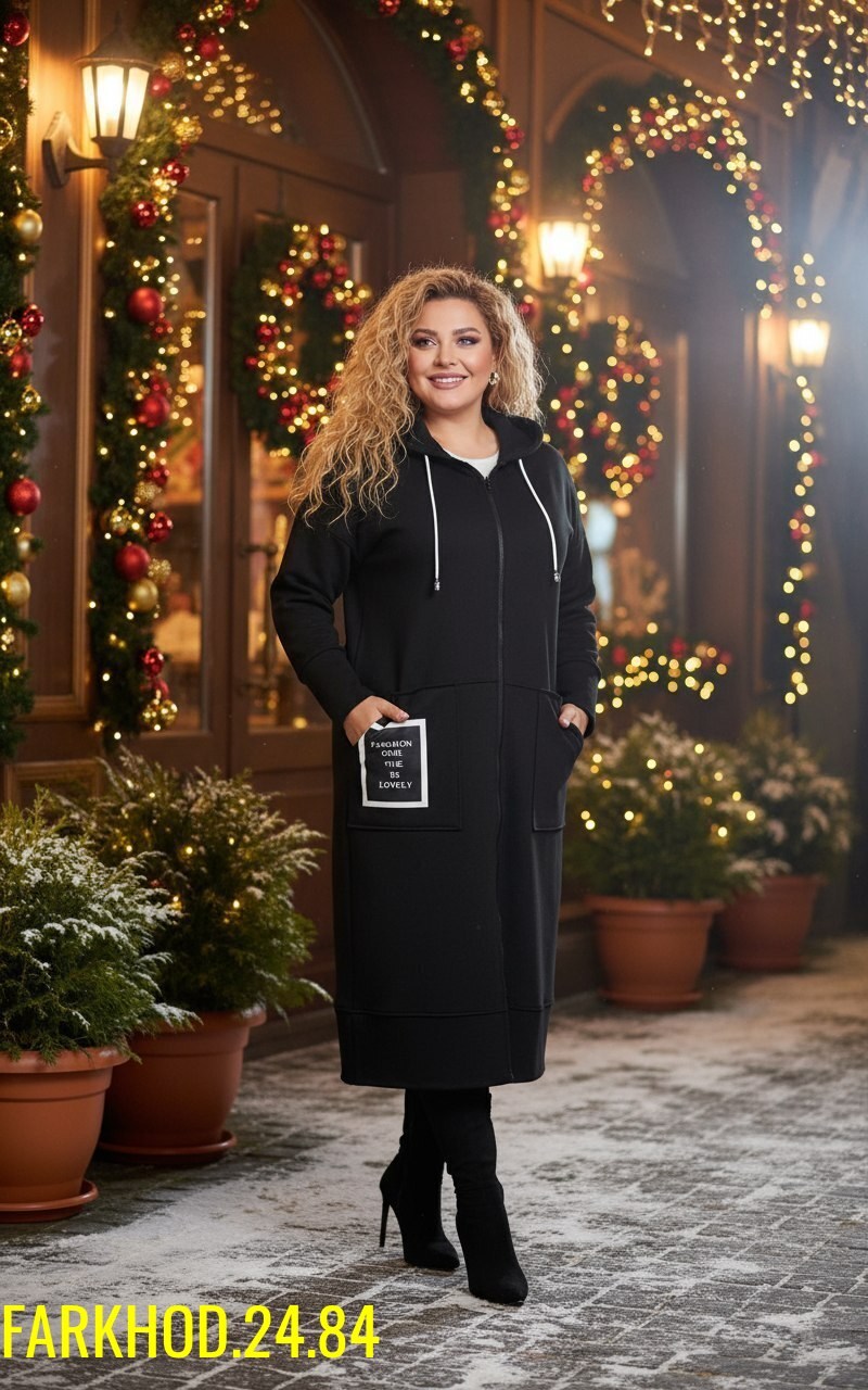 платье женская,платье на флисе,платье с капюшоном,теплое платье,спортивное платье