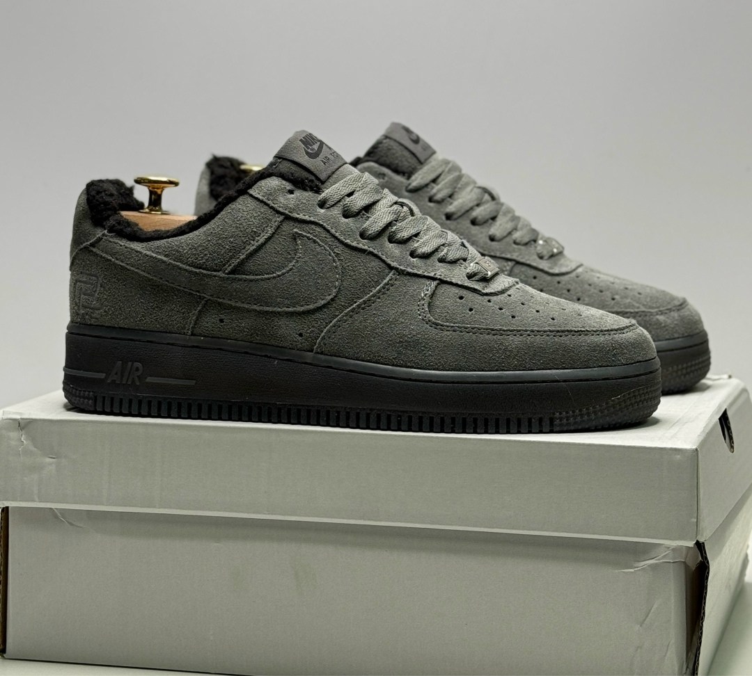 кросcовки nike air force 1,nike air force 1 low,nike air force 1 low grey suede,зимние кроссовки nike air force 1,мужские кроссовки nike air force 1