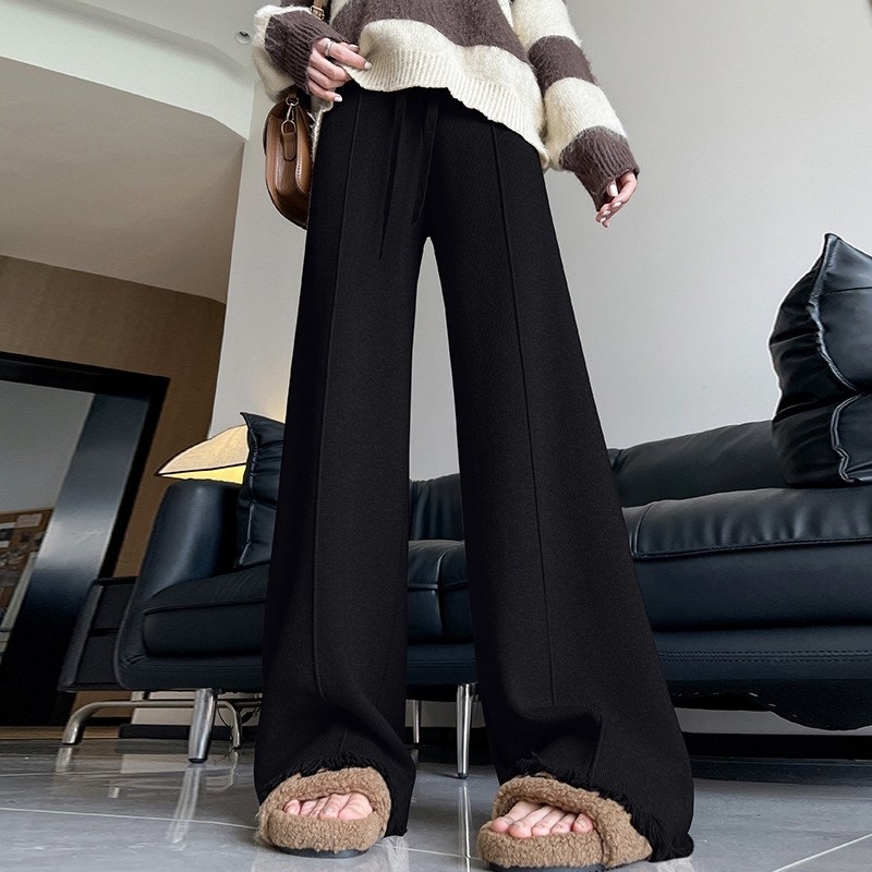 трикотажные брюки,вязаные брюки,широкие трикотажные брюки,брюки с широкими штанинами,женские широкие брюки