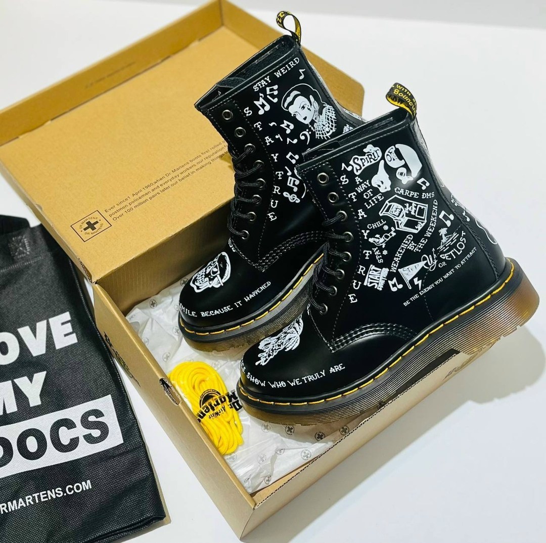 , женская,dr martens 1460 scribble,ботинки 1460 scribble dr martens,мартинсы мужские