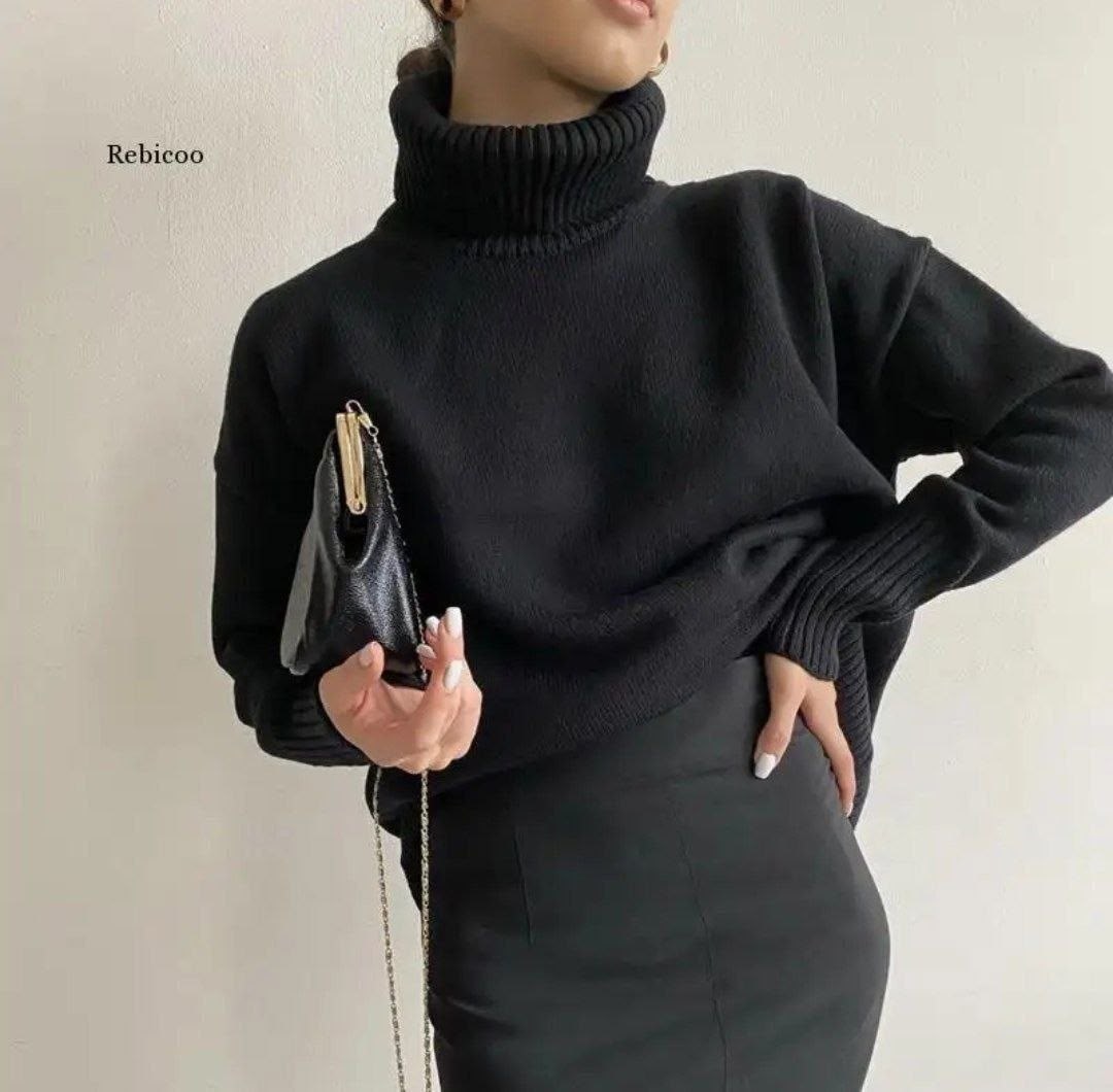 свитер с горлом,женский свитер с горлом,свитер женский оверсайз,свитер с высоким воротом,свитер