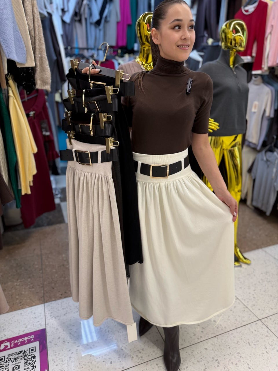 юбка стильная,трикотажная юбка,