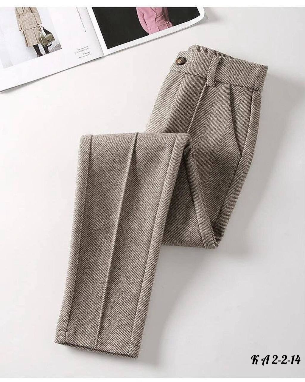 женские шерстяные брюки,шерстяные брюки,теплые брюки,повседневные брюки,брюки свободные