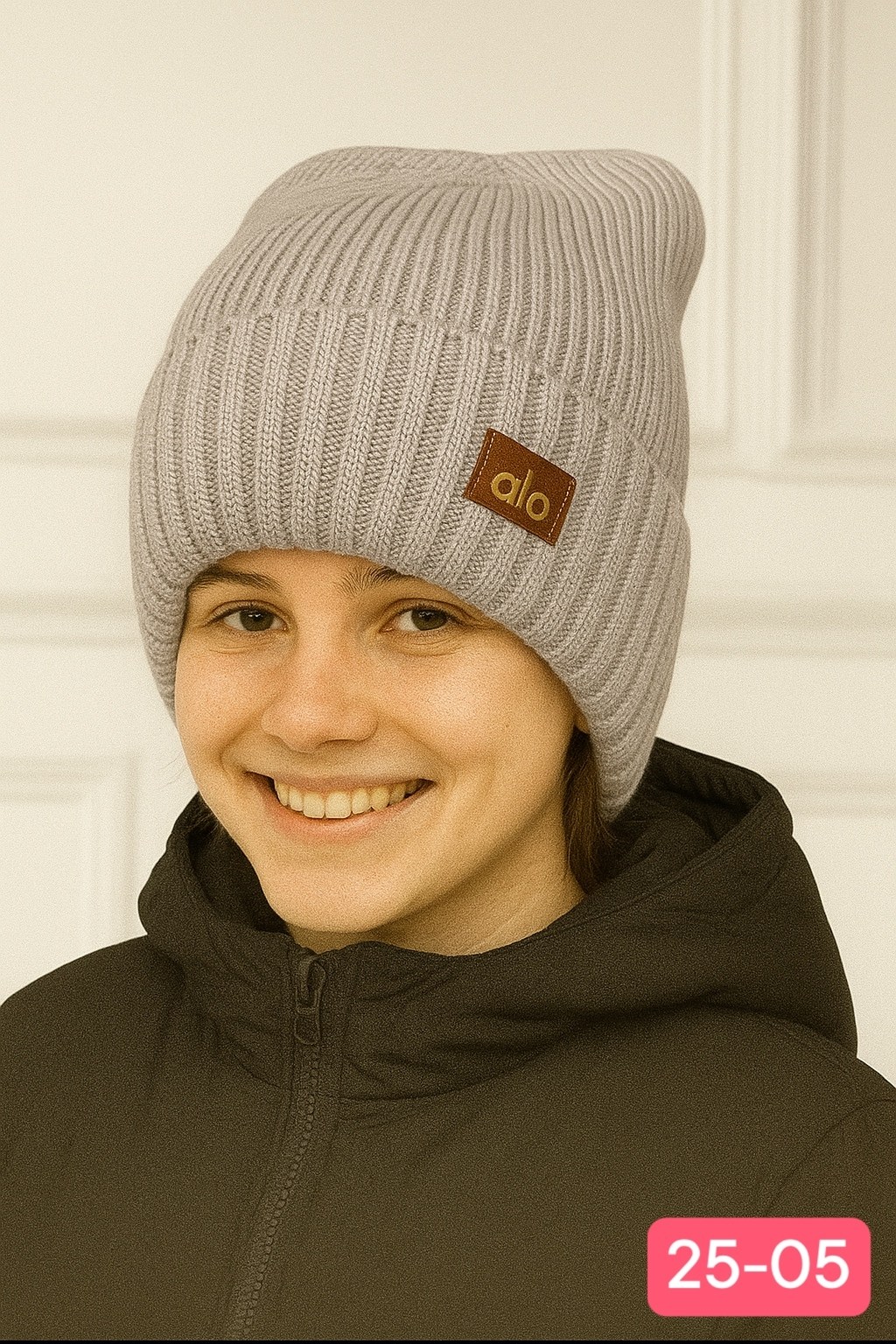 шапка женская бини,шапка бини,шапка женская,шапка серая,женская вязаная шапка