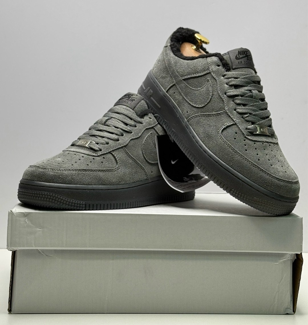 кросcовки nike air force 1,nike air force 1 low,nike air force 1 low grey suede,зимние кроссовки nike air force 1,мужские кроссовки nike air force 1