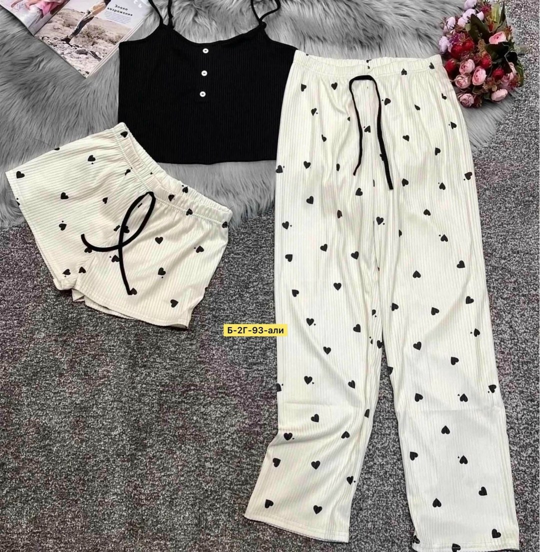 пижама женская тройка,тройка пижама,пижама розовая,стильная пижама,пижама женская