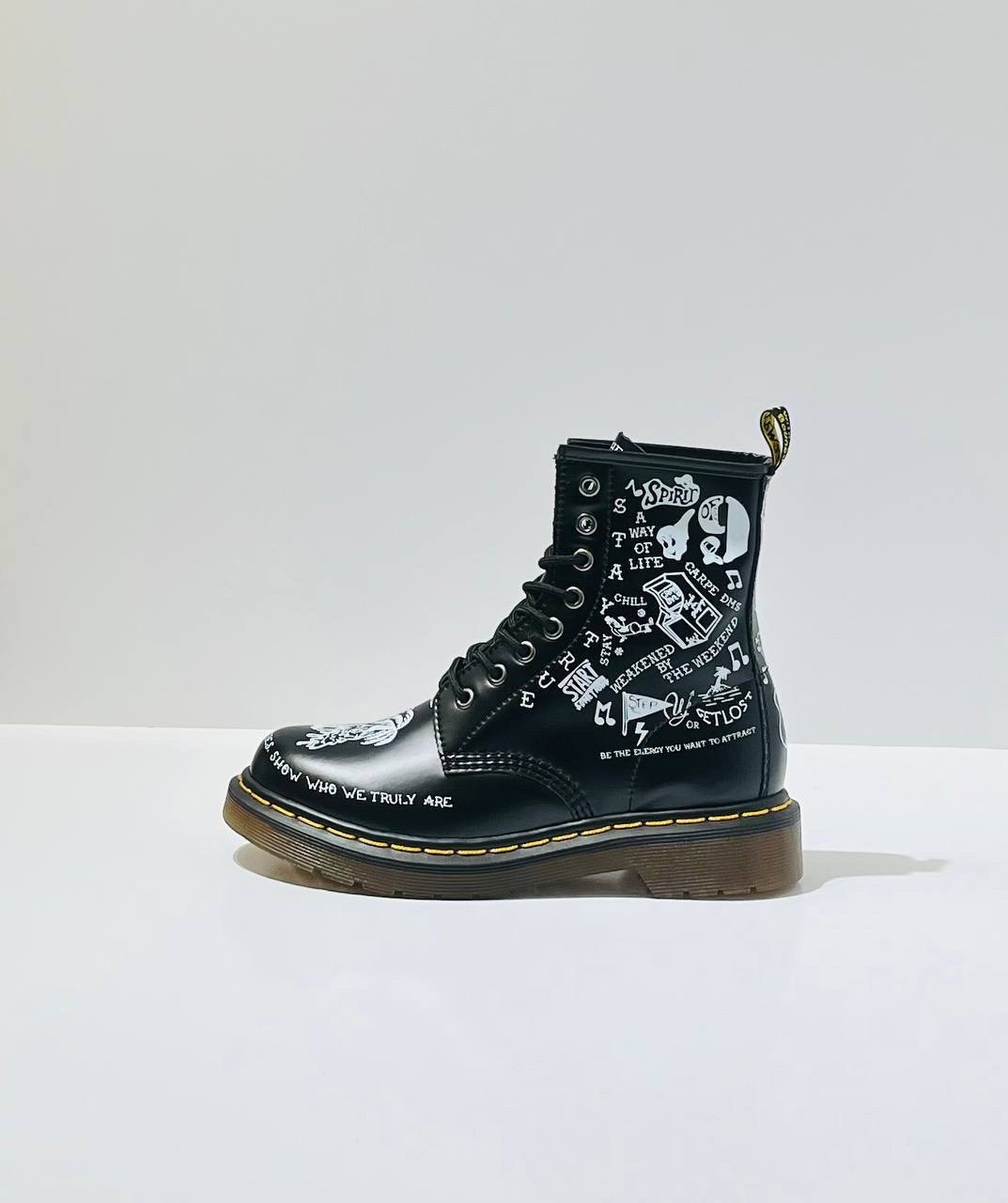 , женская,dr martens 1460 scribble,ботинки 1460 scribble dr martens,мартинсы мужские