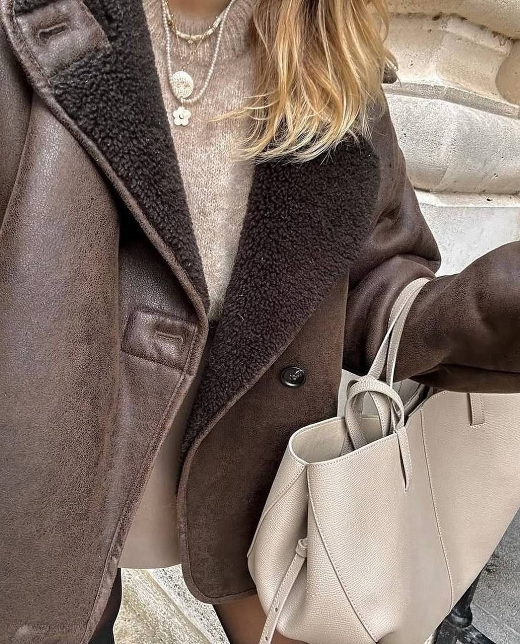 стильная дубленка,дубленка женская,дубленка оверсайз,теплая куртка,куртка оверсайз