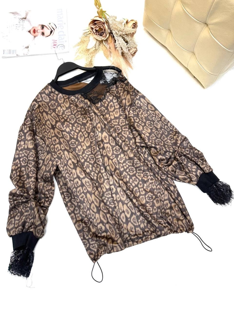 женская кофта,модная блузка,коричневый свитшот,блуза в стиле бохо,свитшот с рюшами