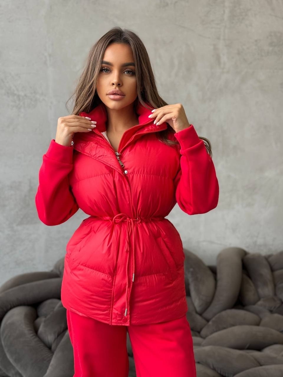 костюм женский на флисе,костюмчик,демисезонная куртка,костюм тройка женский