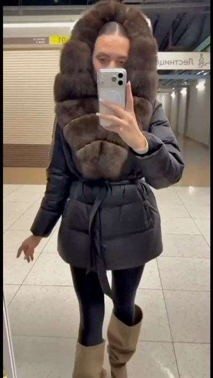 пуховики с мехом,пуховики с натуральным мехом,зимние куртки,пуховик женский,куртка пуховик с натуральным мехом